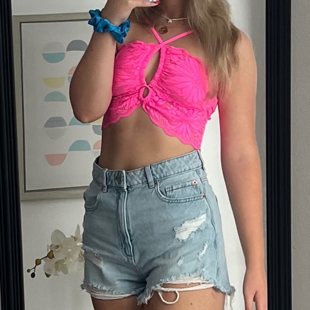 aerie pink bralette